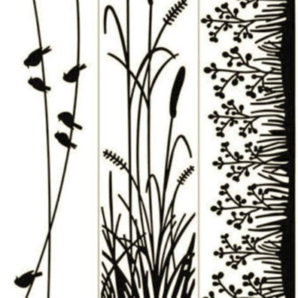 Darice 3-pk embossing border - NATURE - Picture 1 of 5